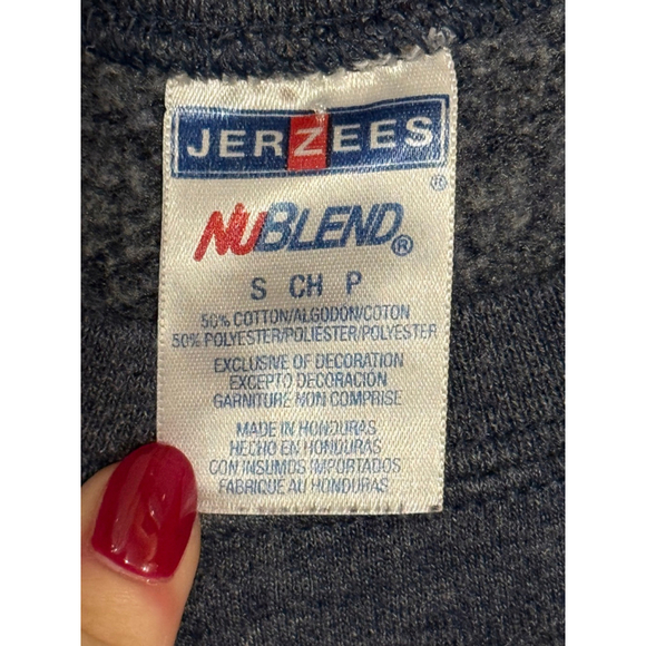 Jerzees Unisex Penn State University Heather Navy/White Crewneck Sweatshirt Sz S - Picture 8 of 8